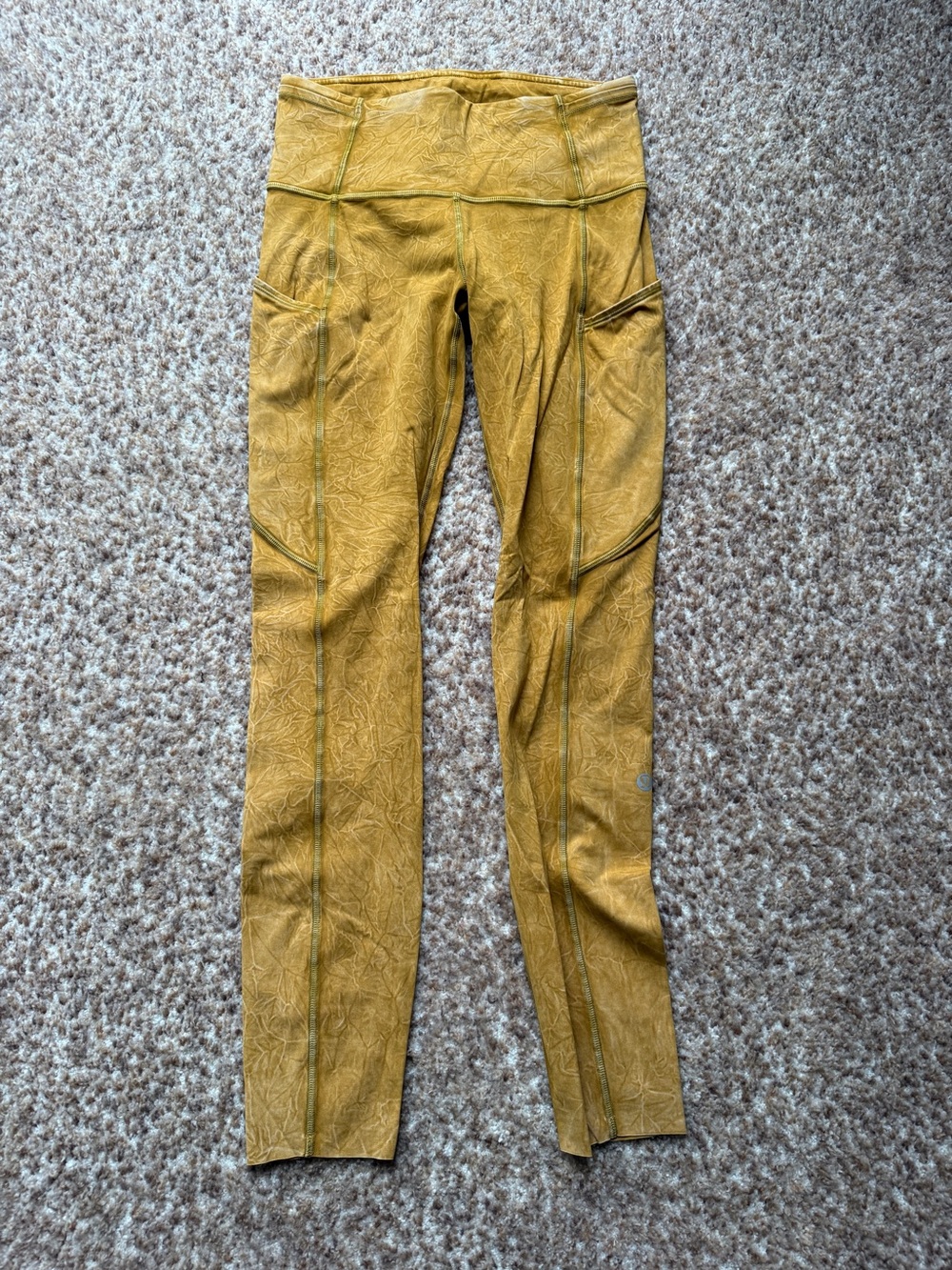 Lululemon Fast n Free Tight 25" Ice Dye Non-Reflective Ice Wash Spiced Bronze 4